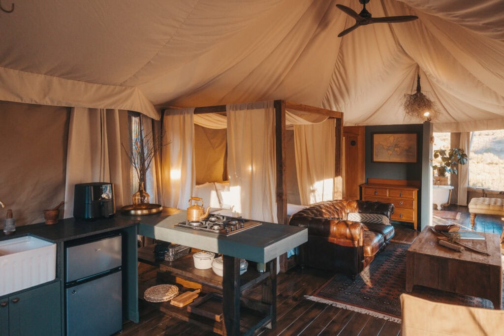 elements glamping tent klein karoo huizen living