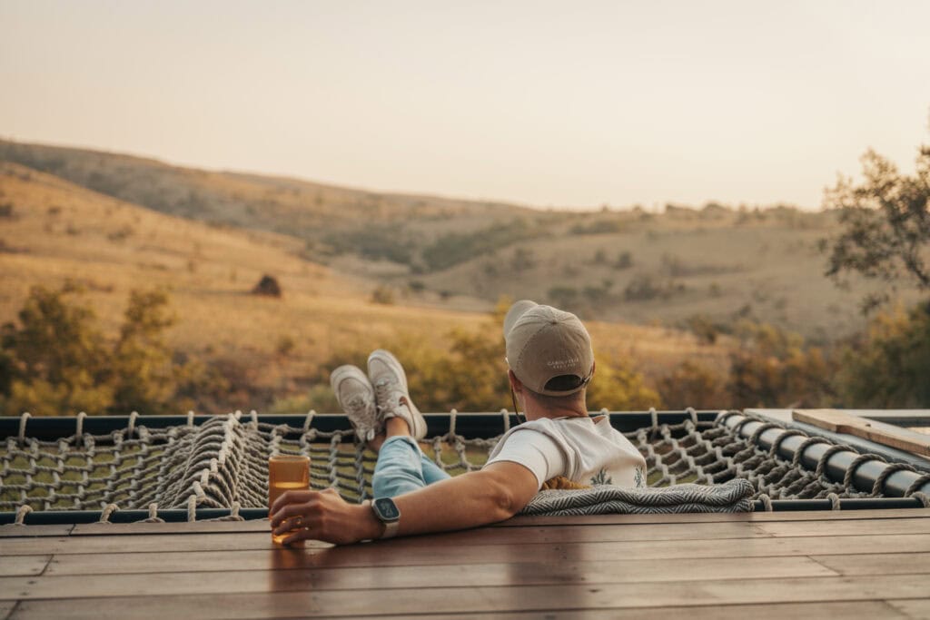 cabin collective valley pods Johannesburg cabin romantic getaway hot tub